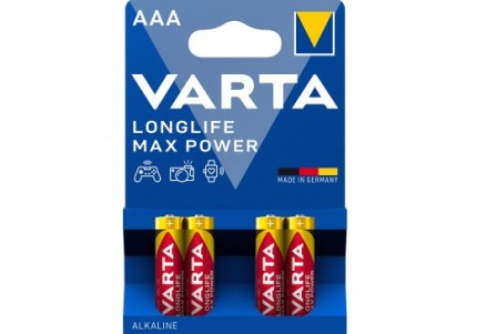 Baterie R3 AAA Varta Max Tech , 1.5V, Alcalina